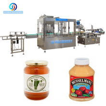 JB-JG4 Automatic honey bottle filling machine glass container apple sauce filling capping machine Shanghai factory